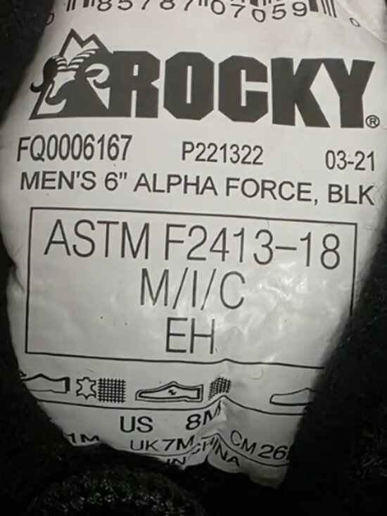Rocky Alpha Force Size 8 (41) Men\'s Waterproof Composite Toe Boots -Never Worn main image 11